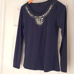 Long Sleeve Beaded Shirt